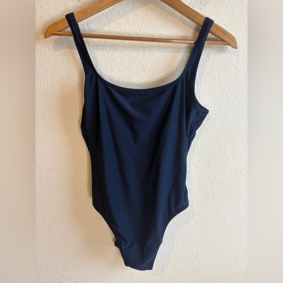 J. Crew Other - J. Crew Navy Blue One-Piece Low Back Swimsuit